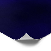 Abstrakt Vortex Shape Blue Orange Poster (Ecke)