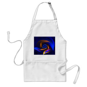 Abstrakt Vortex Shape Blue Orange Schürze