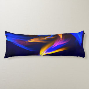 Abstrakt Vortex Shape Blue Orange Seitenschläferkissen