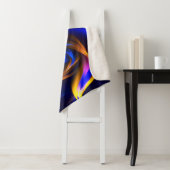 Abstrakt Vortex Shape Blue Orange Sherpadecke (Beispiel)
