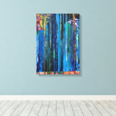 Abstrakt - Wasserfall Leinwanddruck (Insitu (Holzboden))