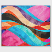 Abstrakt Wasserfarbe abstrakter farbiger Hintergru Geschenkpapier (Flach)