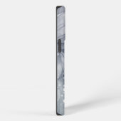 Abstrakt wässrig grau iPhone hülle (Rechte Seite)