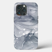Abstrakt Watery Gray Case-Mate iPhone Hülle (Rückseite)