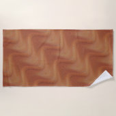 Abstrakt Wave Art Beach Handtuch (Vorderseite)
