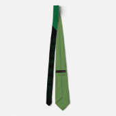 Abstrakt Wave Baphomet Neck Tie {Green} Krawatte (Rückseite)