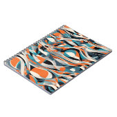 Abstrakt Wave Notebook - Modernes und dynamisches Notizblock (Linke Seite)