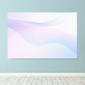 Abstrakt Wavelines Pink Blue Leinwanddruck (Insitu (Holzboden))