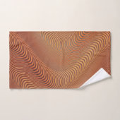 Abstrakt Waves Badetuch Set - Beige Braun (Handtuch)