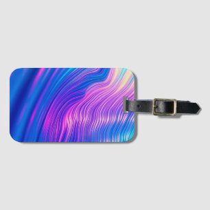 Abstrakt Waves Bag Tag Stilvoll und modern Gepäckanhänger