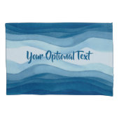 Abstrakt Waves benutzerdefiniertes Textpillowcases Kissenbezug (Vorderseite)