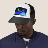 Abstrakt Waves Hat Truckerkappe (Beispiel)