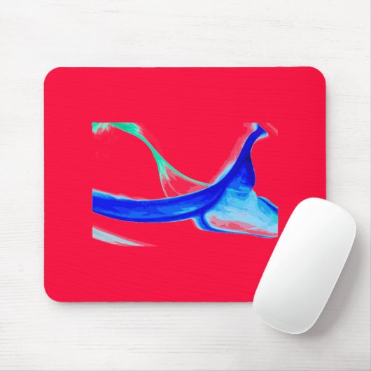 Abstrakt Waves Mouse Pad Mousepad (Mit Mouse)