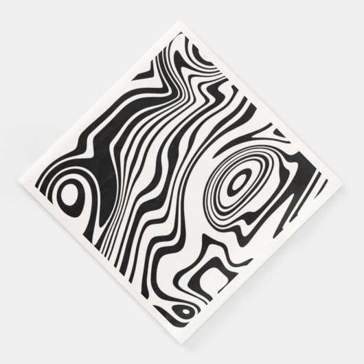 Abstrakt Waves Muster Napkins - Farben auswählen Serviette (Ecke)