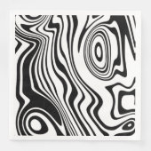 Abstrakt Waves Muster Napkins - Farben auswählen Serviette (Vorderseite)