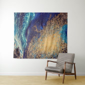 Abstrakt Waves Sunset Wandteppich (Beispiel (Horizontal))