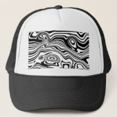 Abstrakt Waves Trucker Hat Truckerkappe (Vorderseite)