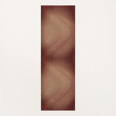 Abstrakt Waves Yoga Mat Brown Yogamatte (Vorderseite)