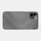 Abstrakt Wavy Gray Case-Mate iPhone Hülle (Rückseite (Horizontal))