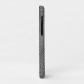 Abstrakt Wavy Gray Case-Mate iPhone Hülle (Hinten/Links)