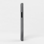 Abstrakt Wavy Gray Case-Mate iPhone Hülle (Hinten/Rechts)