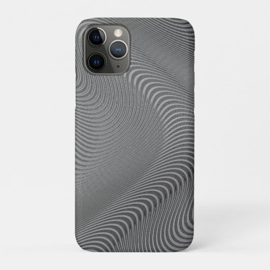 Abstrakt Wavy Gray Case-Mate iPhone Hülle (Rückseite)