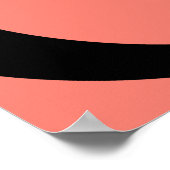Abstrakt Wavy Modern Bold Poster (Ecke)