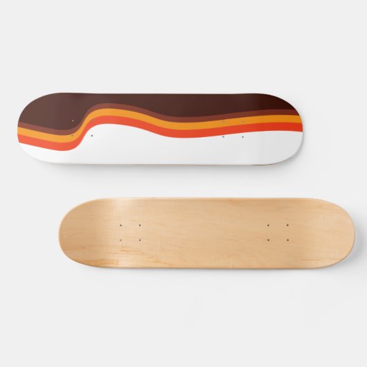 Abstrakt Wavy Skateboard (Horizontal)