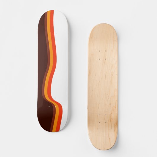 Abstrakt Wavy Skateboard (Vorderseite)