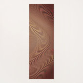 Abstrakt Wavy Yoga Mat Brown Yogamatte (Rückseite)