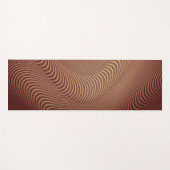 Abstrakt Wavy Yoga Mat Brown Yogamatte (Vorderseite (Horizontal))