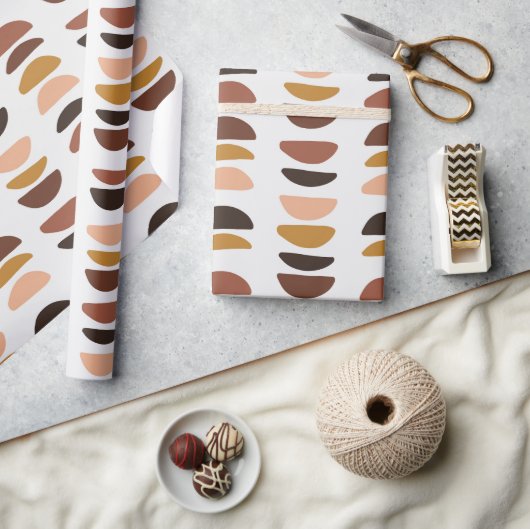 Abstrakt | Weihnachten | Beige | Minimalistisch | Geschenkpapier (Kunsthandwerk)