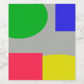 Abstrakt Weinetikett (Einzelnes Label)