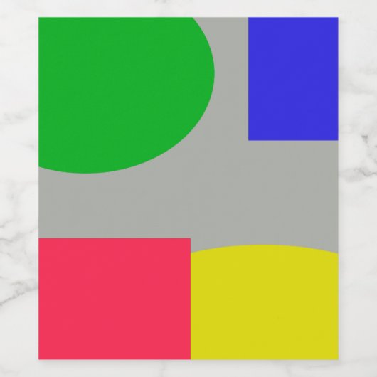 Abstrakt Weinetikett (Einzelnes Label)