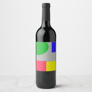 Abstrakt Weinetikett