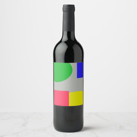 Abstrakt Weinetikett (Vorderseite)