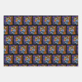 Abstrakt Wild Majestic Predator Tiger Geschenkpapier Set (Vorderseite)