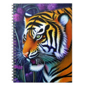 Abstrakt Wild Majestic Predator Tiger Notizblock (Vorderseite)