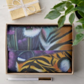 Abstrakt Wild Majestic Predator Tiger Seidenpapier (Geschenk)