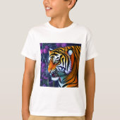 Abstrakt Wild Majestic Predator Tiger T-Shirt (Vorderseite)