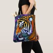 Abstrakt Wild Majestic Predator Tiger Tasche (Von Nahem)
