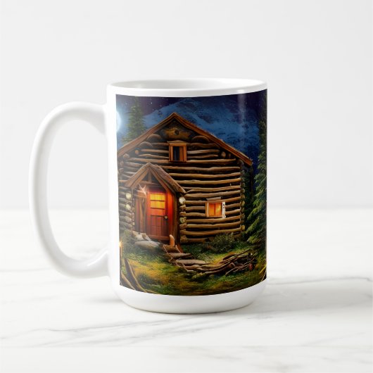 Abstrakt Wilderness Kleine Hütte Kaffeetasse (Links)