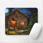 Abstrakt Wilderness Kleine Hütte Mousepad (Mit Mouse)