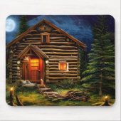 Abstrakt Wilderness Kleine Hütte Mousepad (Vorne)