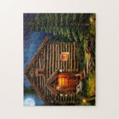 Abstrakt Wilderness Kleine Hütte Puzzle (Vertikal)