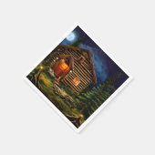 Abstrakt Wilderness Kleine Hütte Serviette (Ecke)