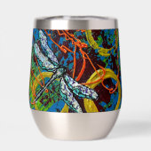 Abstrakt Wine Tumbler warm oder kalt (Rückseite)