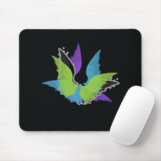 Abstrakt Wings Mousepad (Mit Mouse)