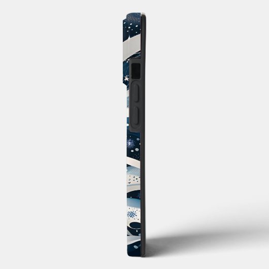 Abstrakt Winter Wonderland Case-Mate iPhone Hülle (Rückseite / Links)