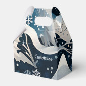 Abstrakt Winter Wonderland Gable Geschenkschachtel (Vorderseite)
